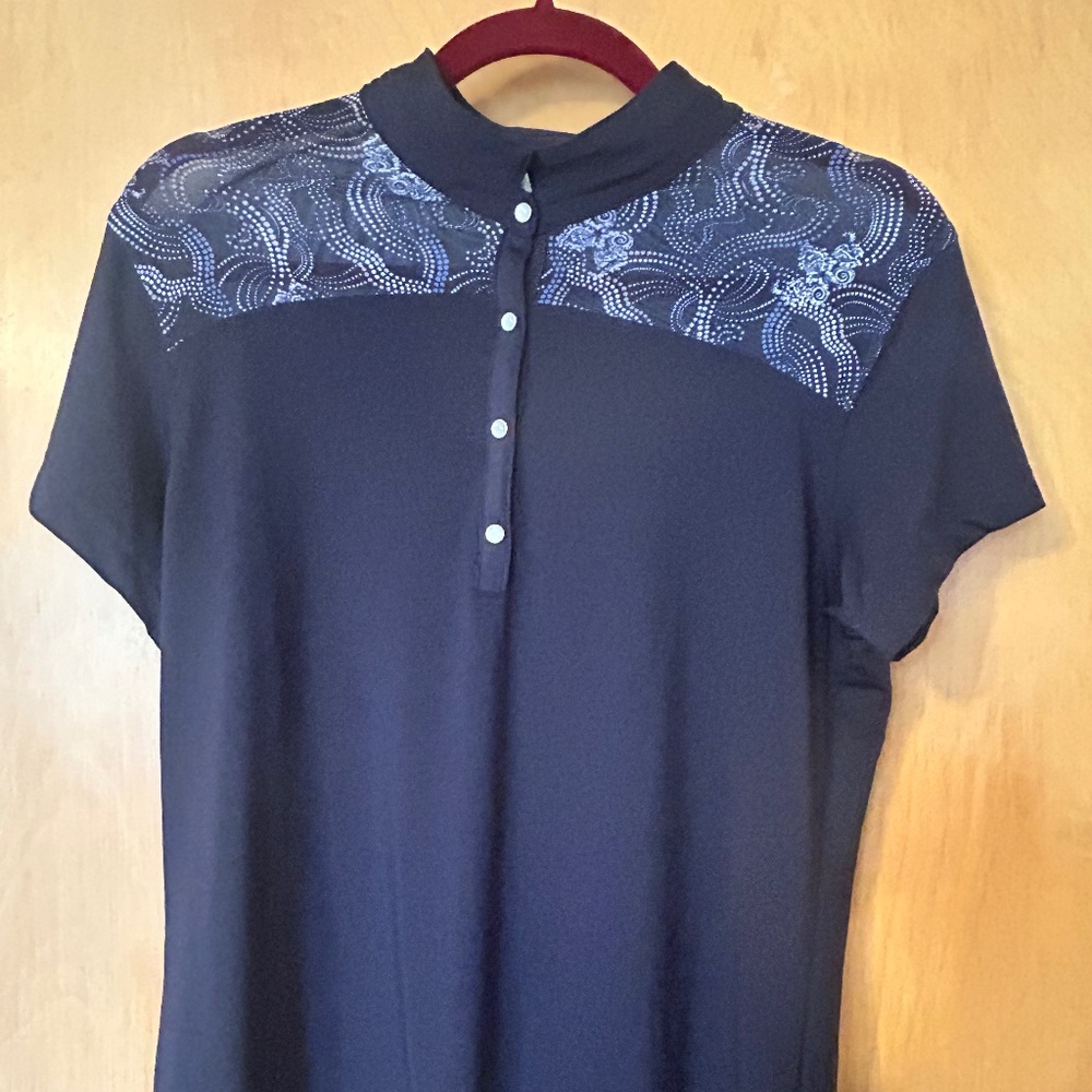 Daily Sports, navy blue, golf shirt, size medium, new